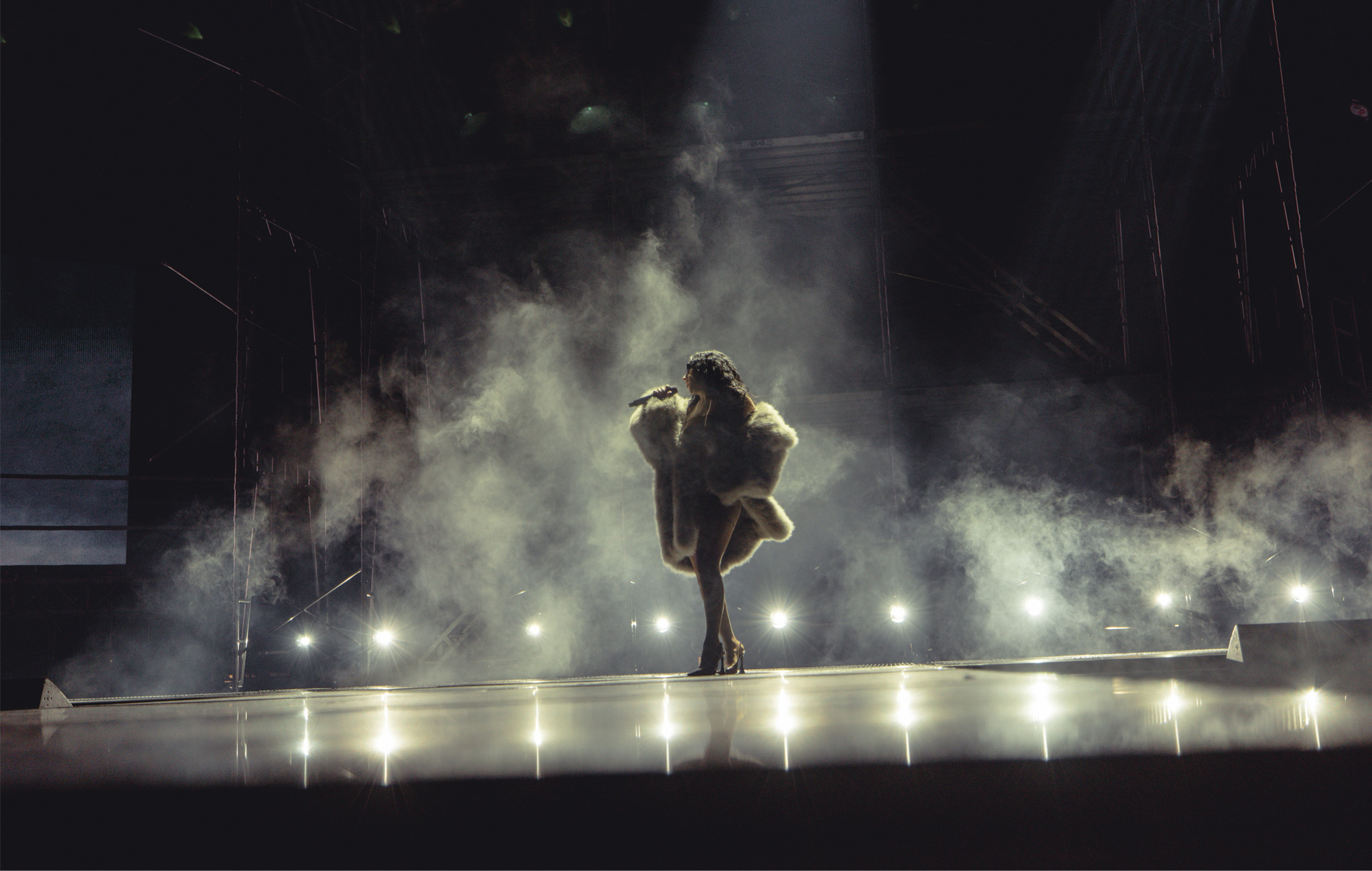 Charli XCX at the New York stop of Sweat Tour at Madison Square Garden