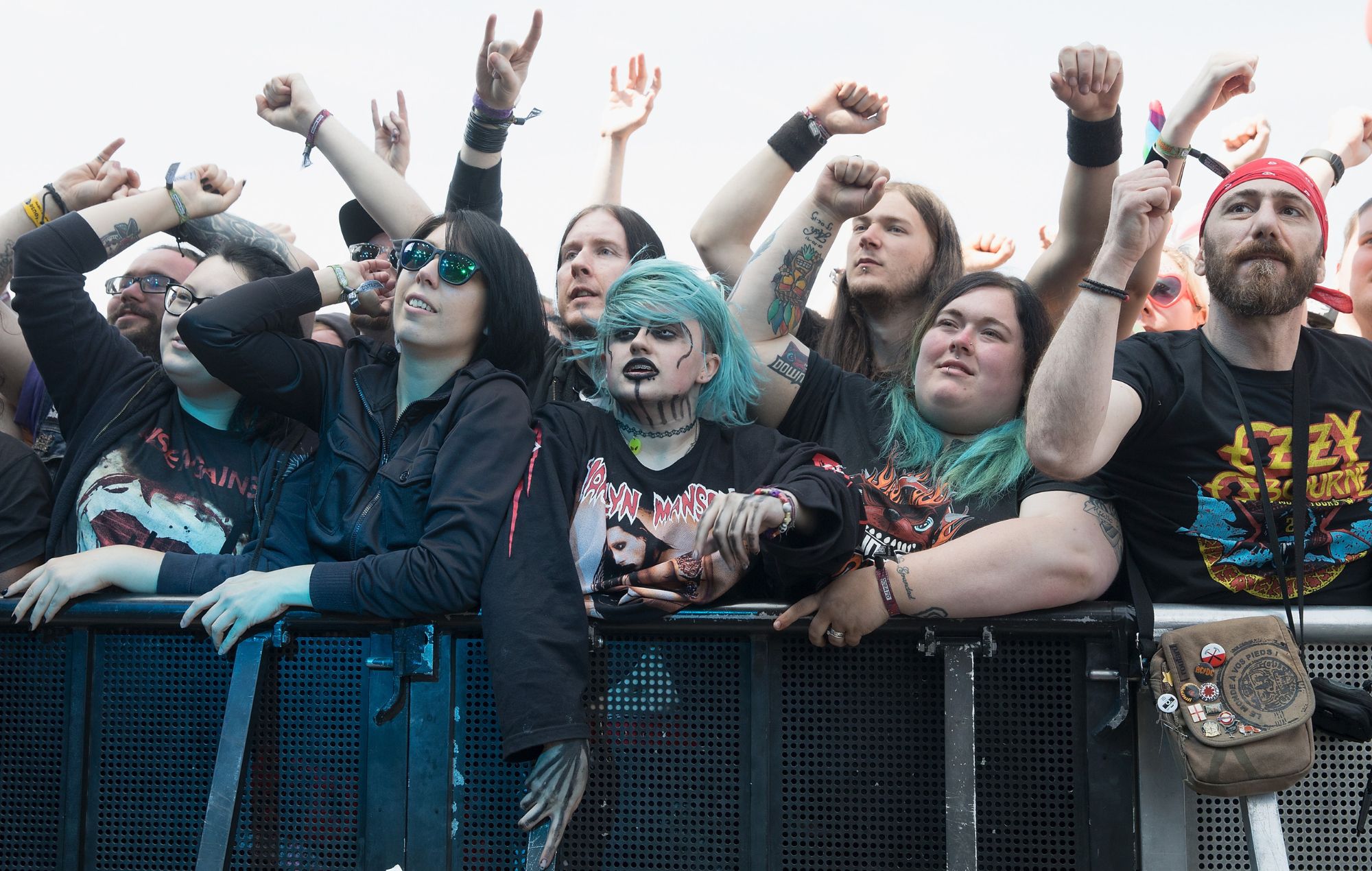 Fans at Donington Park for Download Festival