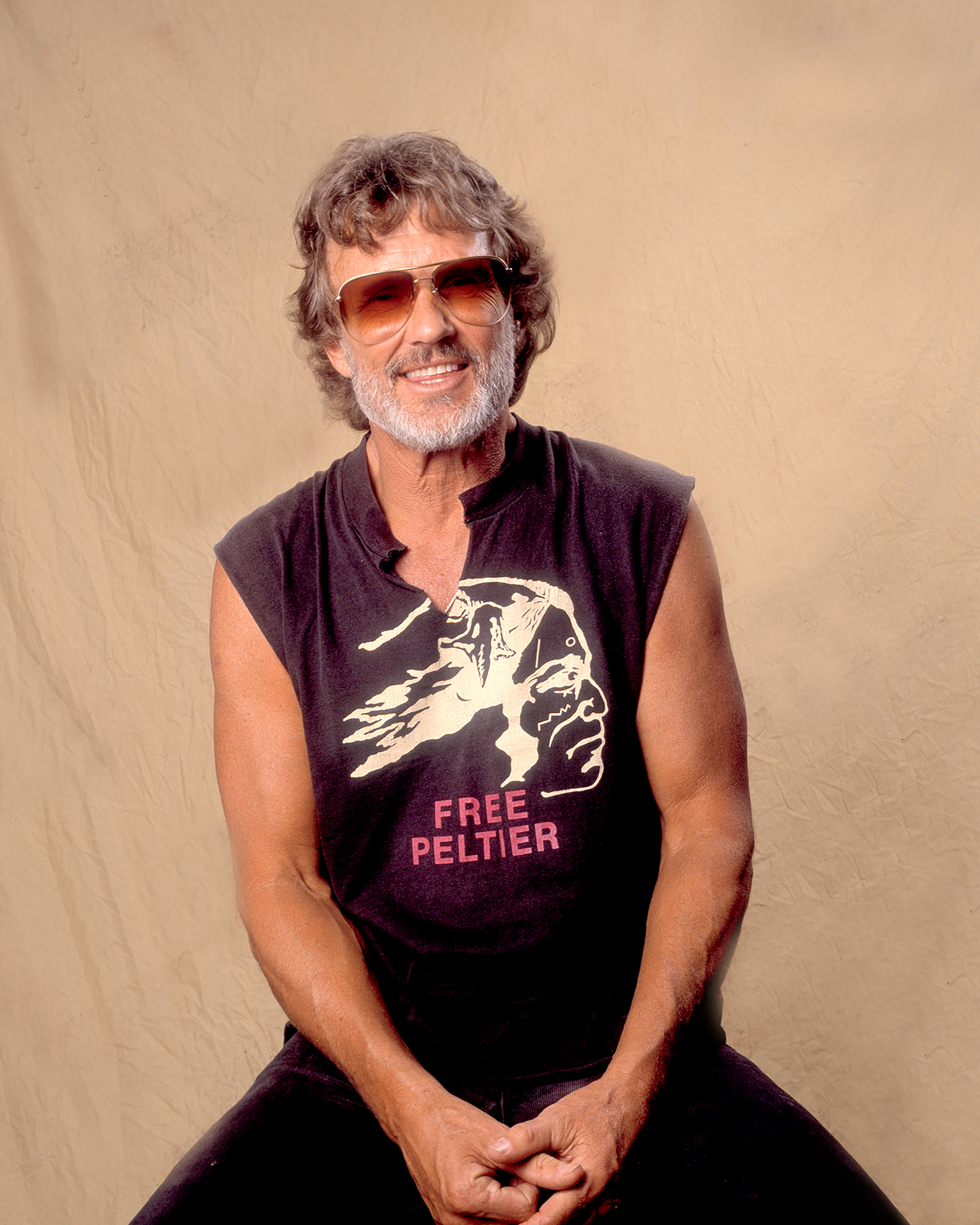 Kris Kristofferson at Farm Aid in Dallas, Texas, on March 14, 1992, photo by Paul Natkin/Getty Images